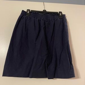 Navy J Crew Pencil Skirt, Size 2